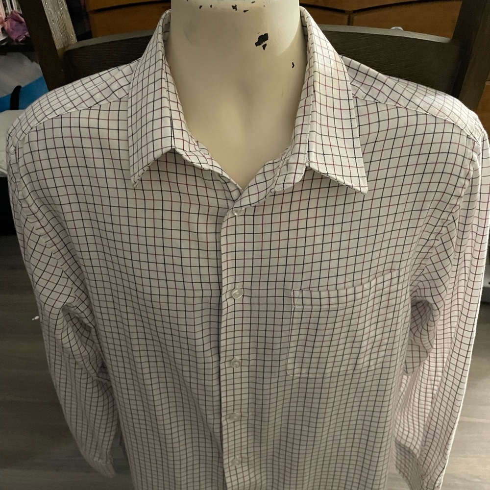 Mens Protocol Classic Fit Dress Shirt Size-32-33